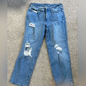 Old Navy Distressed Blue Jeans